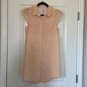 BCBG Plaid Short Sleeve Mini Dress